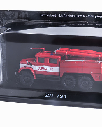 Машинка коллекционная игрушечная "Пожарная машина Зил-131"