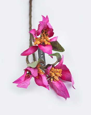 Цветок декоративный "Молочай-Пуансеттия" H50см