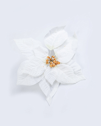 Цветок искуственный "Пуансеттия" H25см
