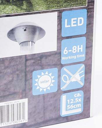 Лампа LED+термометр садовая