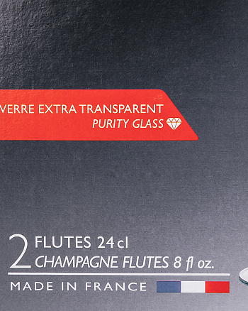 Набор бокалов для шампанского (Флюте) 2шт/240мл